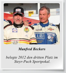 Manfred Beckers  belegte 2012 den dritten Platz im  Steyr-Puch Sportpokal.